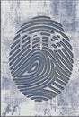 A fingerprint has the word Ã¢â¬ÅmeÃ¢â¬Â visible